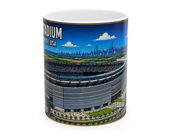 2026 World Cup Mug | MetLife Stadium | New York New Jersey Host Stadium | Soccer Fan Gift | Stadium Collector Coffee Cup