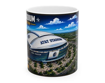 2026 World Cup Mug | AT&T Stadium | Dallas Host Stadium | Texas Soccer Fan Gift | Stadium Collector Coffee Mug