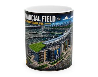 2026 World Cup Mug | Lincoln Financial Field | Philadelphia Host Stadium | Pennsylvania Soccer Fan Gift | Stadium Collector Coffee Mug