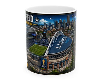 2026 World Cup Mug | Lumen Field | Seattle Host Stadium | Washington Soccer Fan Gift | Stadium Collector Coffee Mug