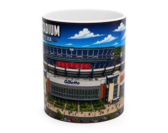 2026 World Cup Mug | Gillette Stadium | Boston Host Stadium | Massachusetts Soccer Fan Gift | Stadium Collector Coffee Mug