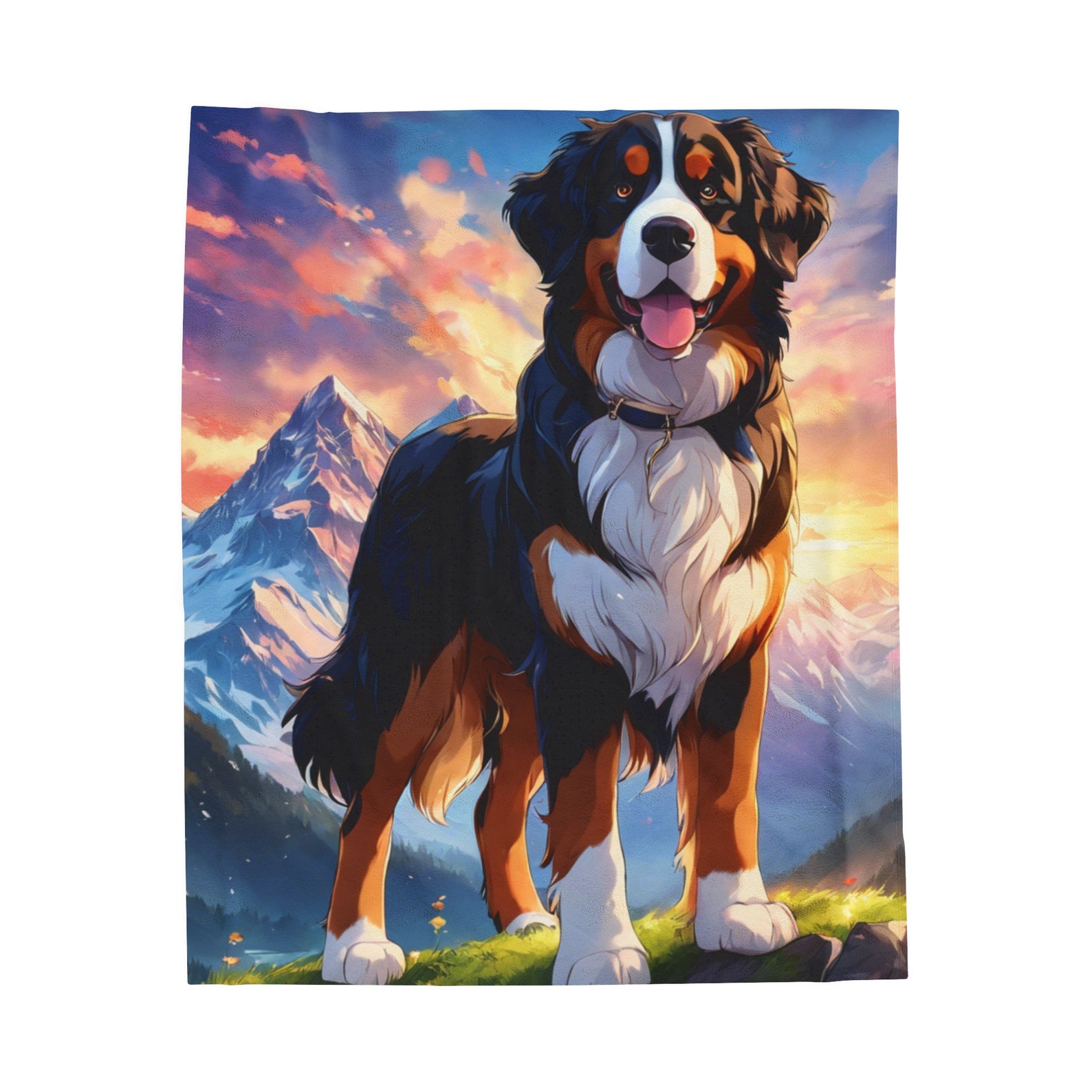 Highland Bernese Quilted Blanket NCU0PT1818