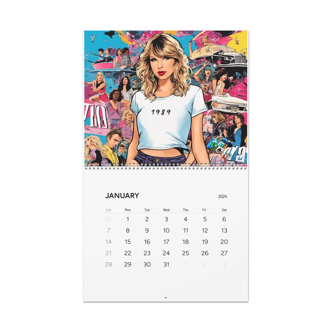 Calendario único de Taylor Swift 2024 merchandising de Taylor Etsy España