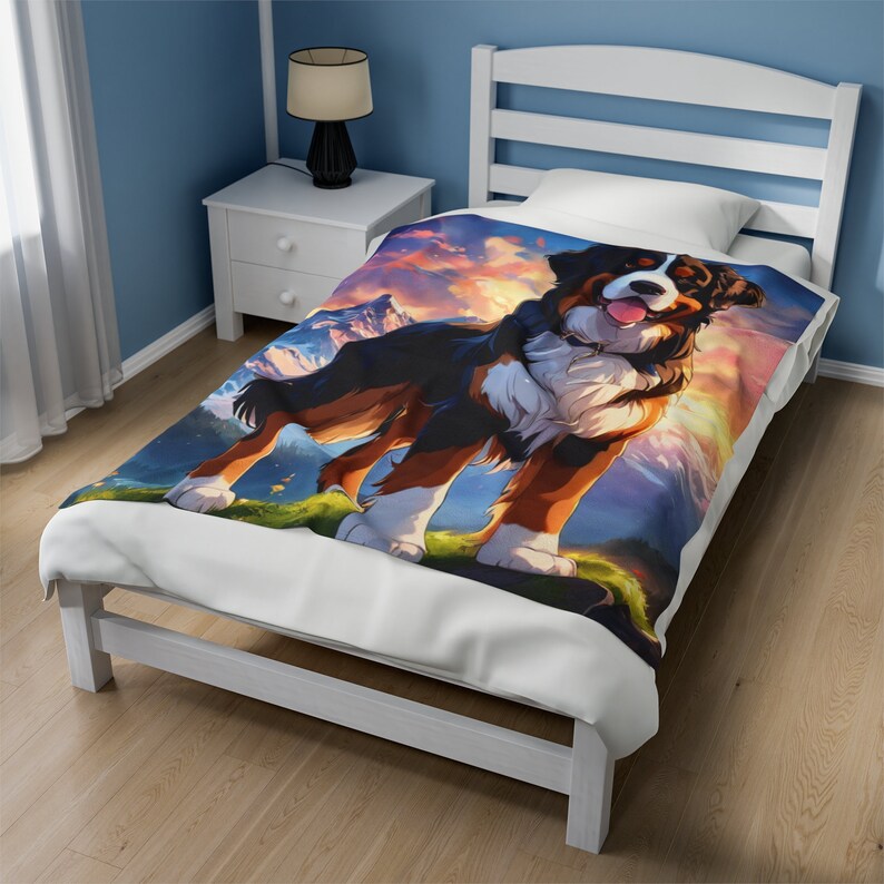 Winter Bernese Delight Quilted Blanket NCU0PT1822