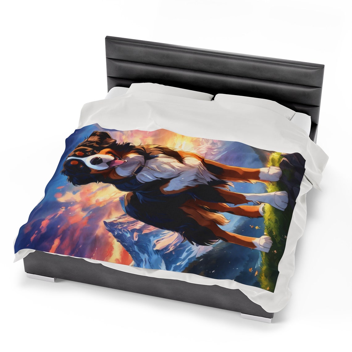 Bernese Mountain Path Quilted Blanket NCU0PT1807