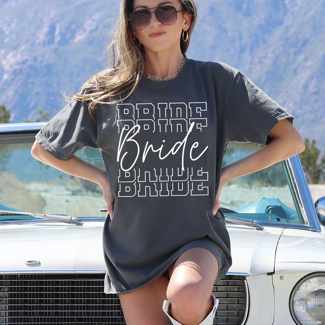 Comfort Colors Bride T-shirt, Honeymoon Shirt, Bachelorette Party Gift ...