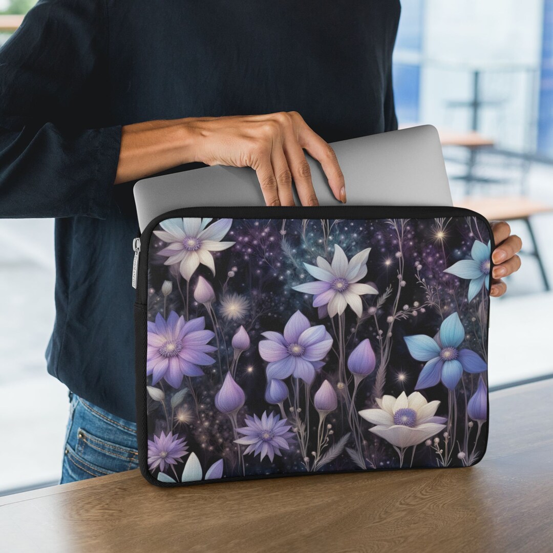 Cottagecore Wildflowers Laptop Sleeve, Fairy Core Laptop Sleeve, Magic