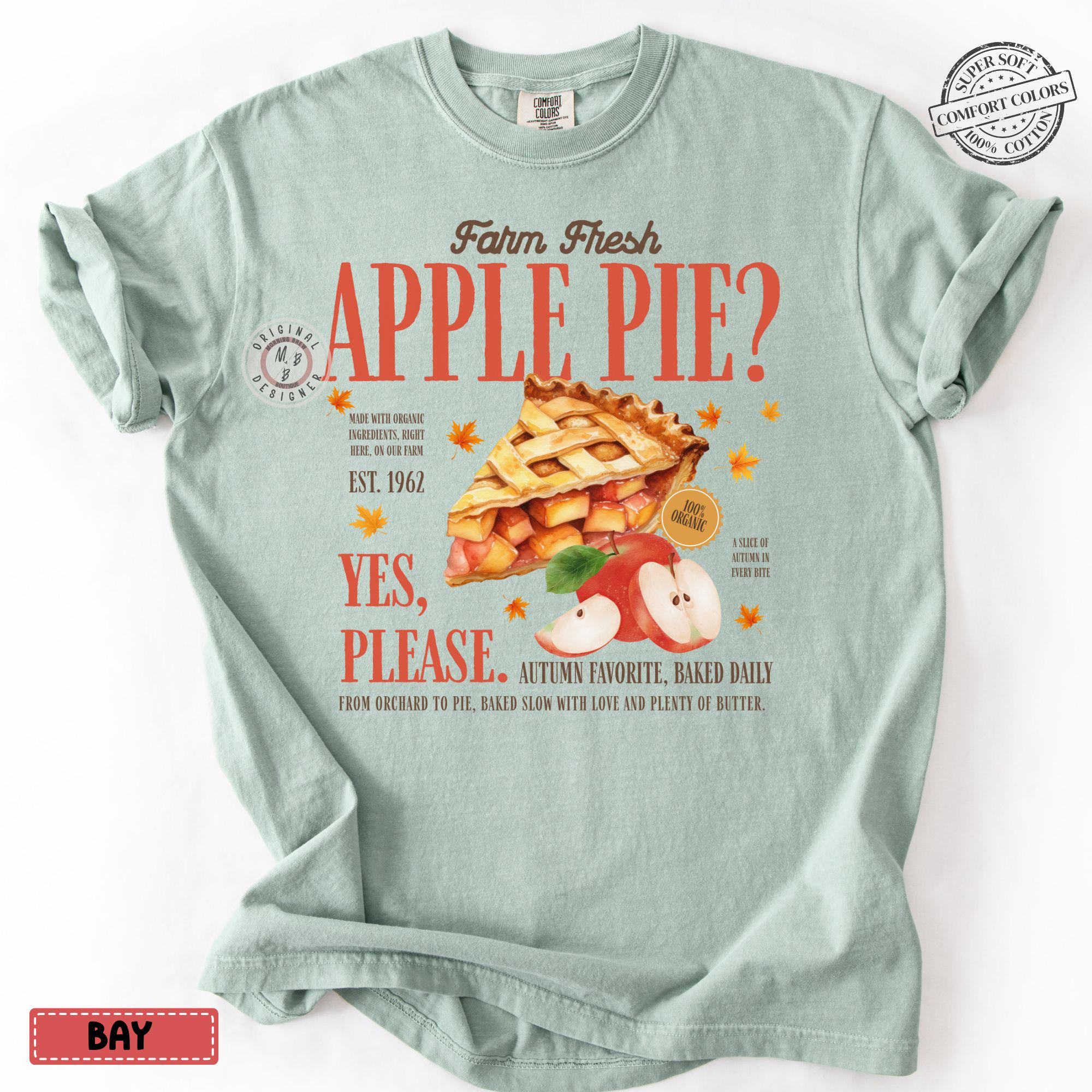 Comfort Colors* Farm Fresh Apple Pie Autumn T-shirt, Fall Apparel