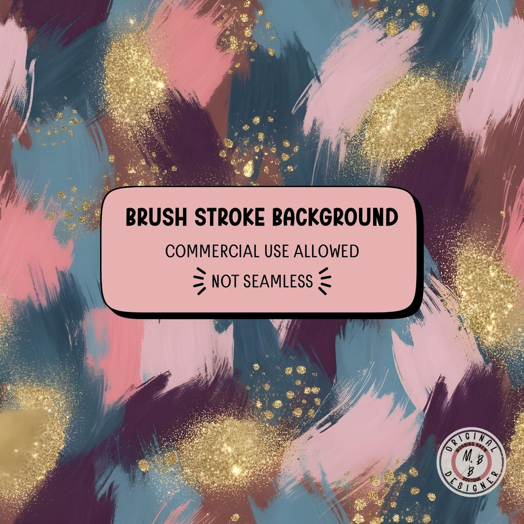 Guu Color Spring Colors Dusty Blue/pink Glitter Brush Stroke Background Trendy ...