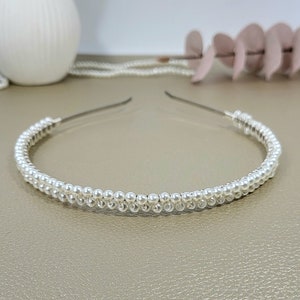 Bridal headband pearl hair accessories, headpiece bridal tiara, diadem bridal, headband bridal, headpiece wedding tiara pearl hair accessories