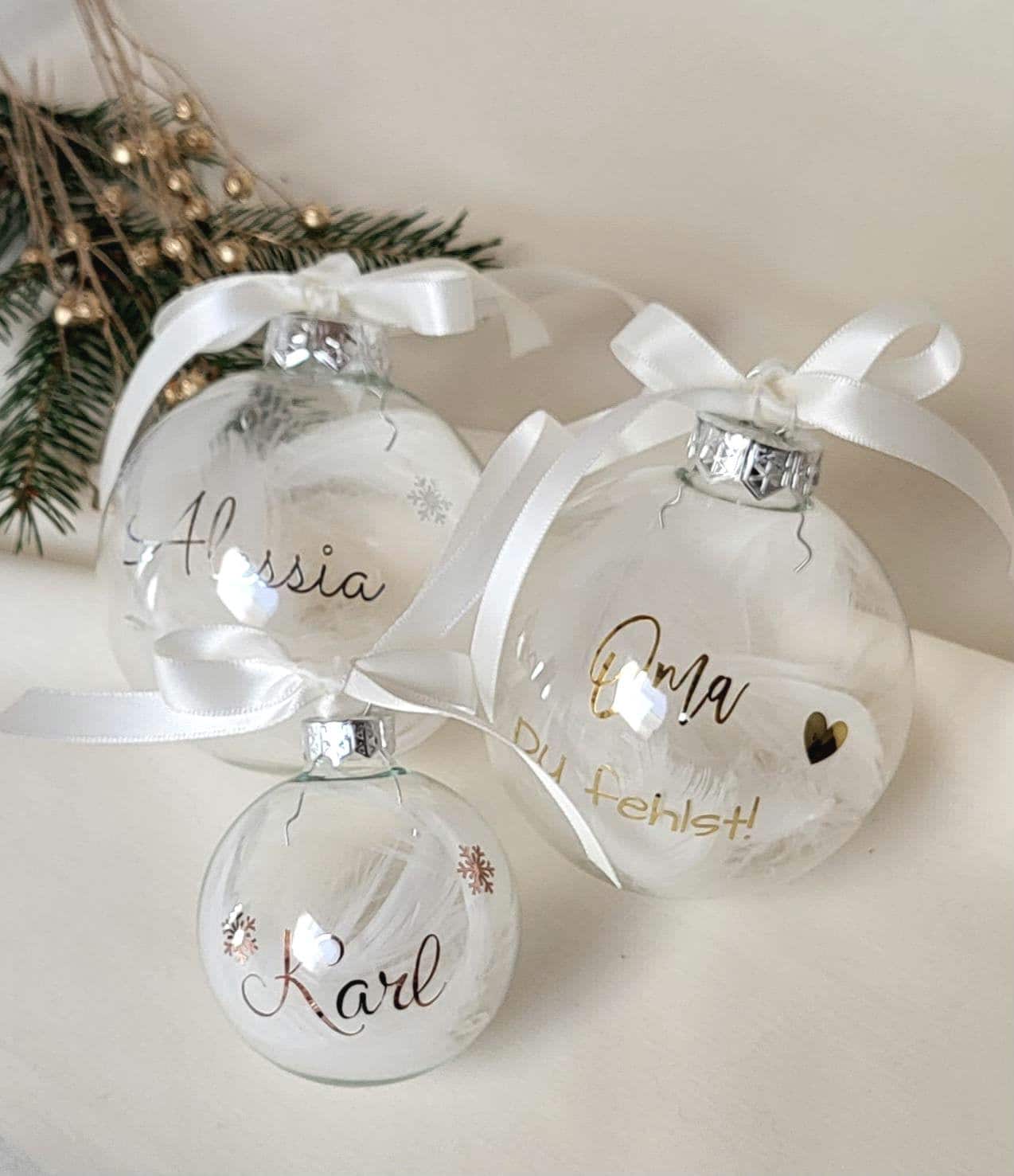 Personalisierte Weihnachtskugeln - Österreich