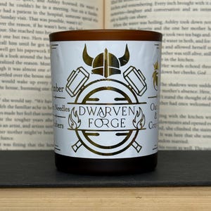 Dwarven Forge Candle: LOTR-Inspired Soy Candle, 8oz