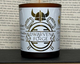 Dwarven Forge Candle: LOTR-Inspired Soy Candle, 8oz