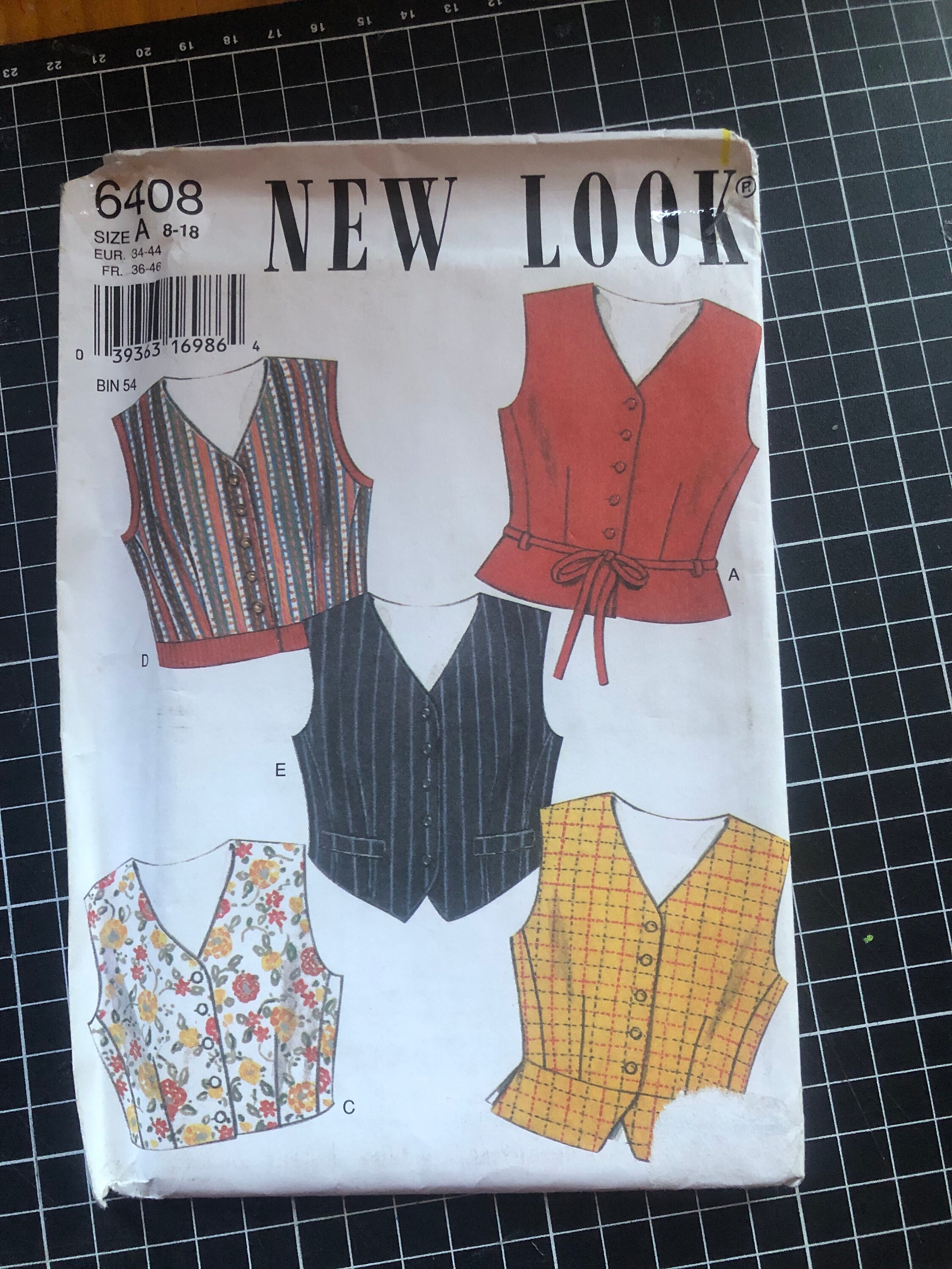 Sewing Pattern Paper Pack Pieces of Pattern Tissue & Instructions