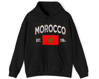 Sudadera Marruecos con Bandera Marroquí
