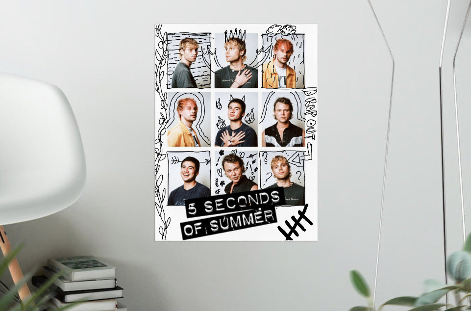Five Seconds of Summer Poster - Etsy