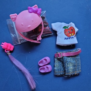 Vintage Kelly doll outfit with shoes, Barbie kids mattel Kelly Chelsea doll clothes
