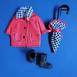Vintage Kelly doll Christmas outfit with shoes, Barbie kids mattel Kelly Chelsea doll clothes
