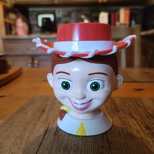 Disney Pixar Toy Story Jessy drinking cup, Toy Story figure, cowboy Woody