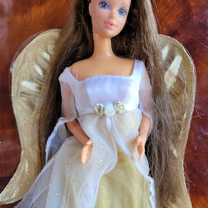 Vintage Golden angel Barbie doll, collector Barbie, fairytale barbie, Princess barbie doll, 1980&#39;s