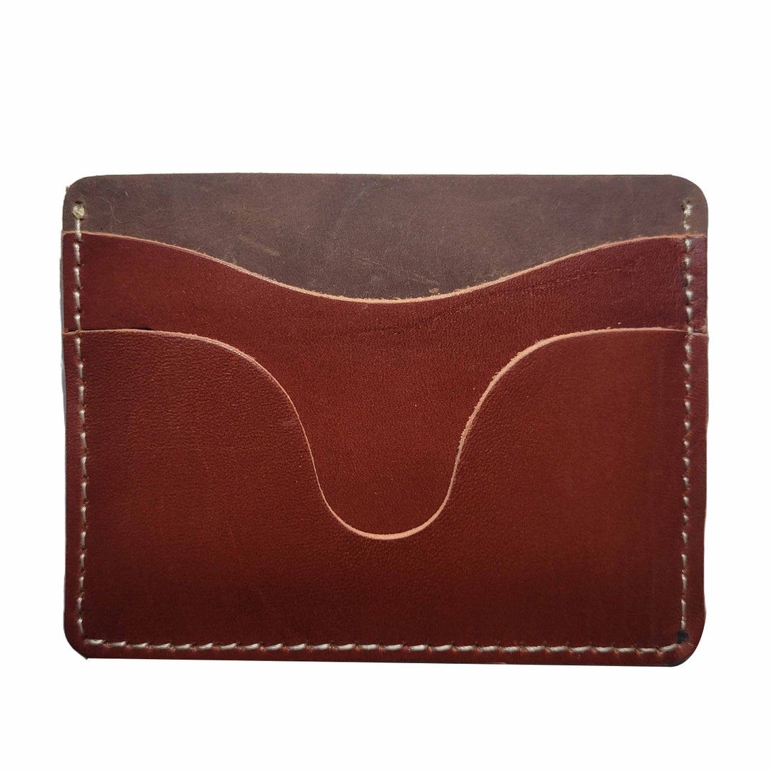 Minimalist Personalized Leather Card Holder Wallet, Leather Card Holder, Credit Card Holder