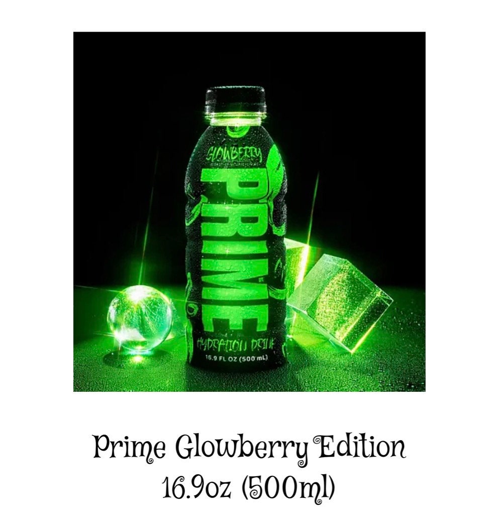 Prime Drink Glowberry Rare Edition 16.9oz 500ml Etsy