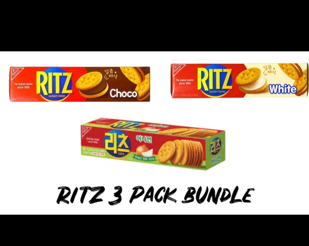 Korean Ritz Crackers 3 Pack Bundle CHOCWHITEONION - Etsy