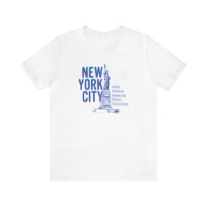 New York offset Liberty Unisex Jersey Short Sleeve Tee