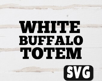Buffalo Svg, Totem Svg, Animal Svg, Wild Svg, Spirit Svg, Native Svg, Indigenous Svg, Bison Svg, White Animals Png, Faith Svg, Spiritual Png