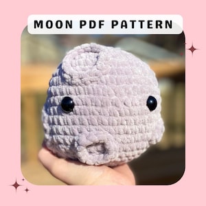 Moon Crochet Pattern, Crochet Moon Pattern, Amigurumi Moon, PDF Pattern, Space Crochet, Space Amigurumi