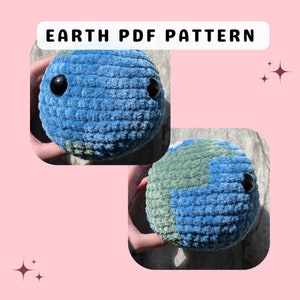 Earth Crochet Pattern, Earth Amigurumi Pattern, Space-themed Pattern, Space Crochet, Space Amigurumi