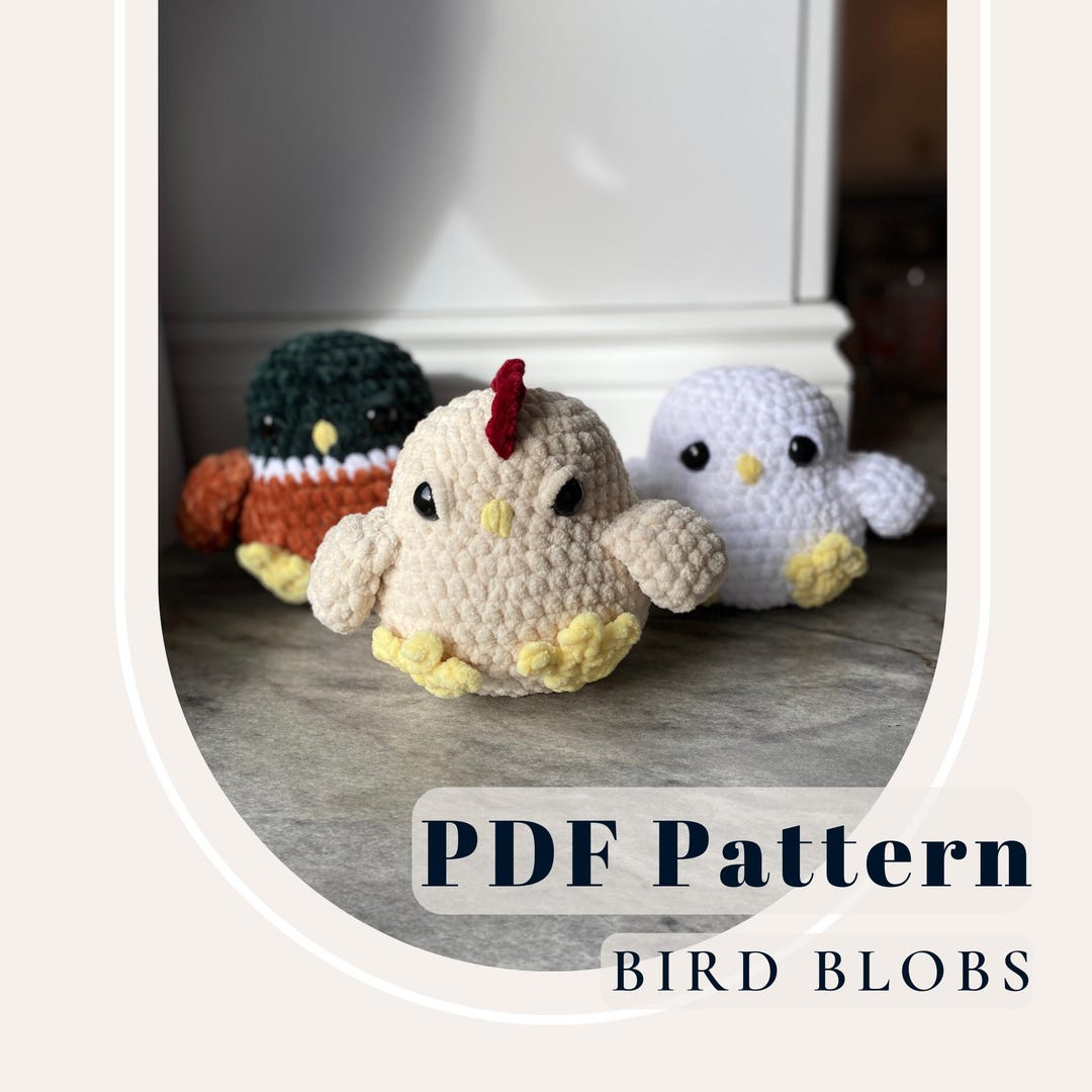 11-in-1 Crochet Bird Pattern Set – Amigurumi Bird PDF Bundle – DIY ...