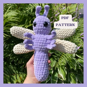 Dragonfly Crochet Pattern, Bug Crochet Pattern, Insect Crochet Pattern, Summer Crochet Pattern, Amigurumi Pattern, PDF Crochet Pattern