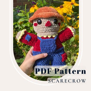Haakpatroon amigurumi vogelverschrikker – pdf-patroon herfstdecor – gehaakte halloweenpop – herfstknuffel DIY