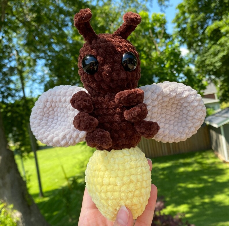 Eldfluga-virkmönster, Eldfluge-amigurumi-mönster, Insektsvirkmönster, Insekt-amigurumi-mönster, Blixt- och insektsvirkmönster bild 4