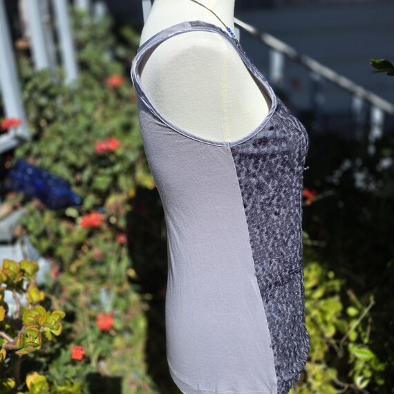 Silver Sequin Top — Express X-Small - image 3