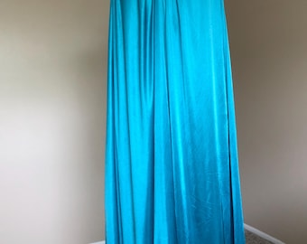 Nightgown, Blue Green, EZI, Mid Length, Polyester, Size 5X