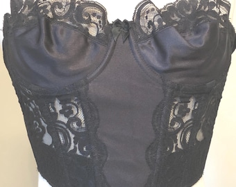 Bra, Black, Strapless, Victoria's Secret, Size 36B, 3 Clasp