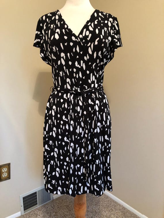 Vintage, Nine West, Short Dress, Black and White, Size Small, Wrap Around  Strap, Dress - Etsy