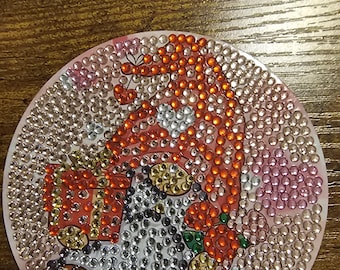 Posavasos con arte de diamantes