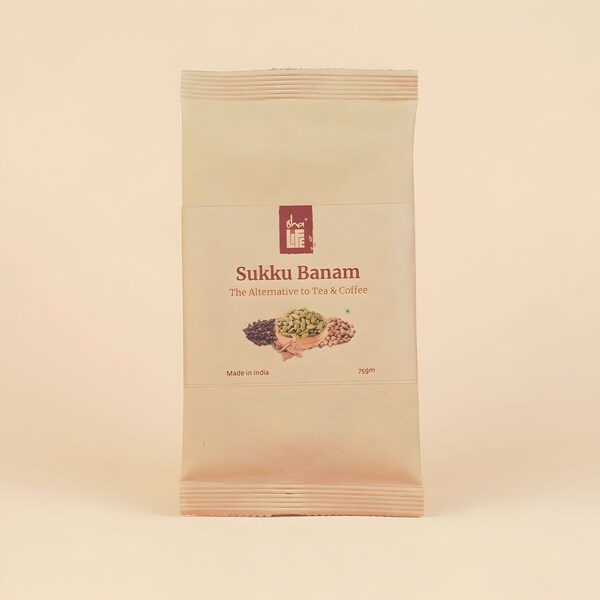 Sukku Coffee (75 gm). Ginger coriander coffee. Caffeine free. Preservative free. No artificial flavors or additives.