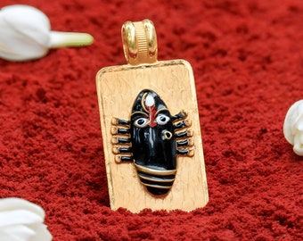 Isha Linga Bhairavi 22KT Gold Pendant - 24 gm (Black)