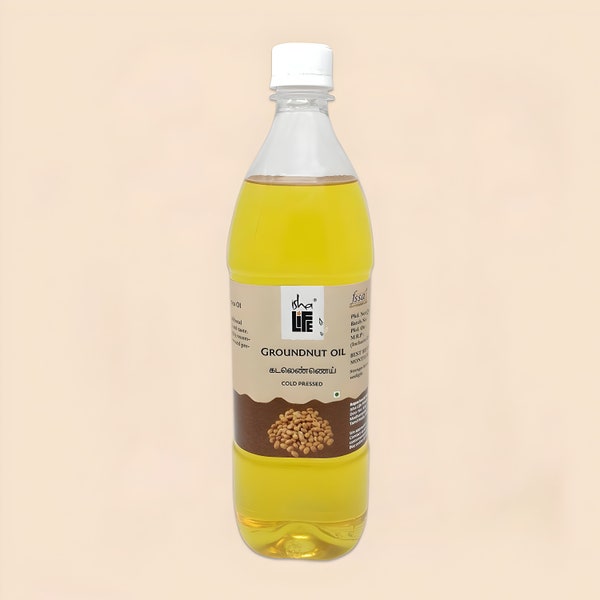 Natural Cold pressed Groundnut Oil (1 Litre)