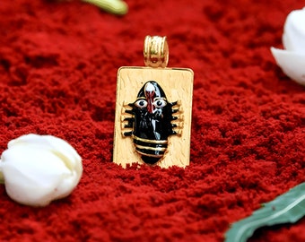 Isha Linga Bhairavi 22KT Gold Pendant - 16 gm (Sandal)