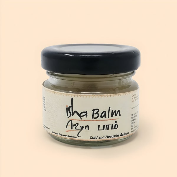 Baume Isha (20 g). Baume ayurvédique contre le rhume, les maux de tête et les douleurs musculaires.