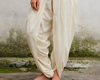 Women's 100% Organic Undyed Cotton Dhoti Pant - Off-White