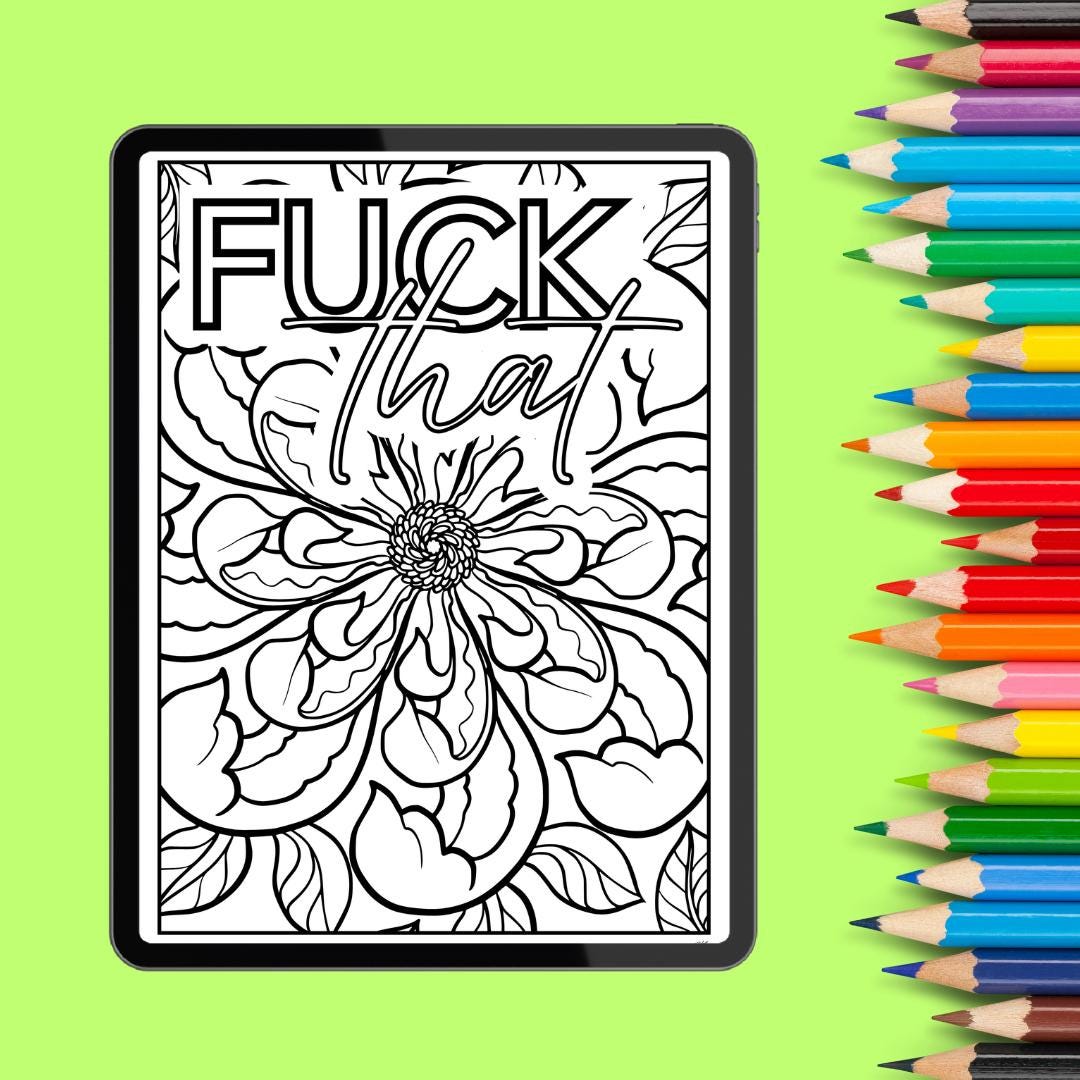 24 Rude Coloring Pages for Adults Naughty Swear Words Coloring Pages ...