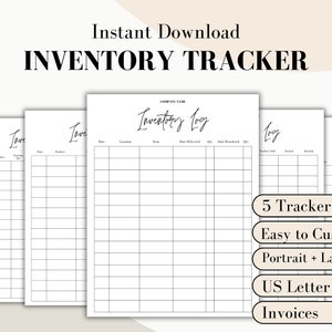 SIMPLE INVENTORY TRACKER Inventory Tracker Canva Inventory Log Inventory Sheet Small Business Inventory Tracker Product Inventory
