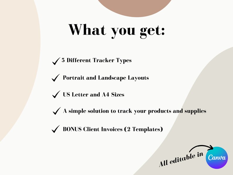 SIMPLE INVENTORY TRACKER Inventory Tracker Canva Inventory Log ...