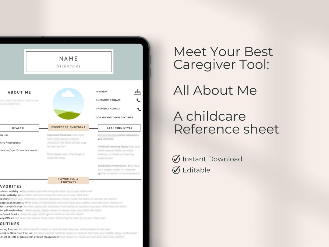 Digital Child Profile: Health, Learning, and Preferences / Childcare ...